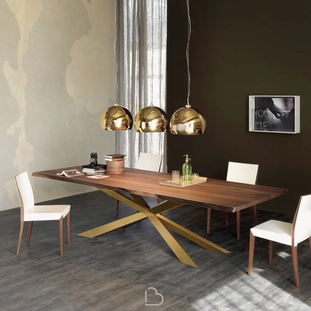 Table Cattelan Italia Spyder Wood Version S with Irregular Edges