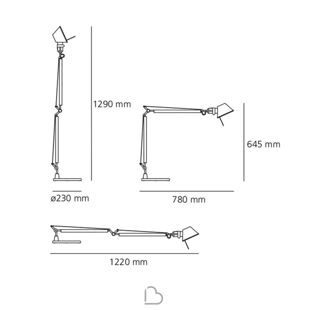 Lampada da tavolo Artemide Tolomeo Led