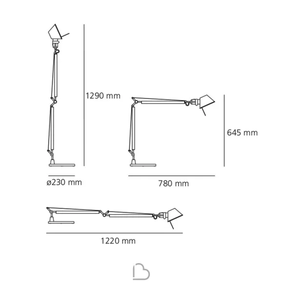 Lampada da tavolo Artemide Tolomeo Led