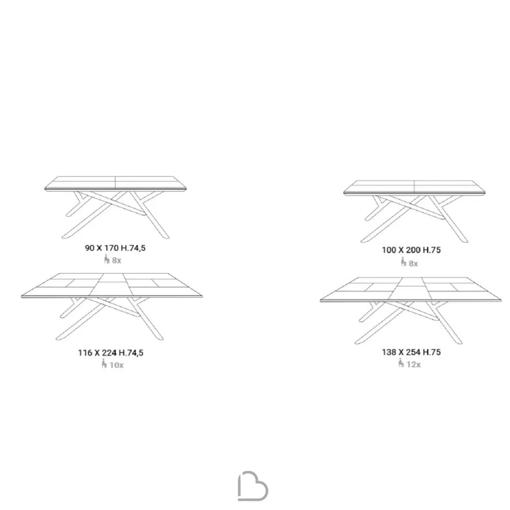 Table Ozzio Italia T251 Random