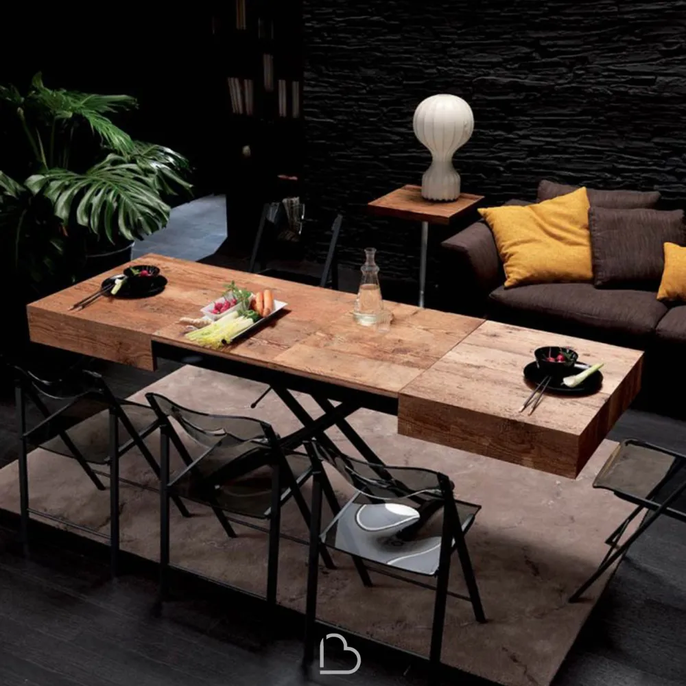 Tavolino Trasformabile Ozzio Italia T111 Box Legno