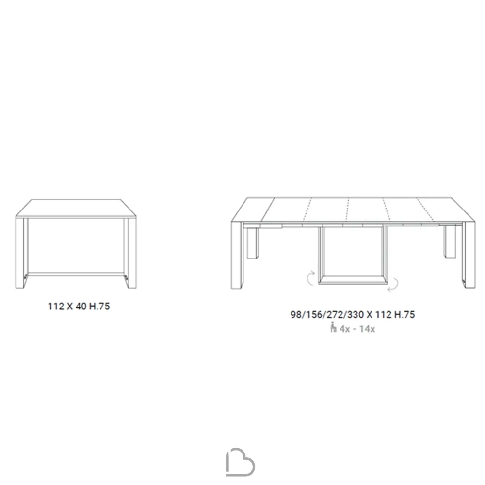 Console Extensible Ozzio Italia T023 A3