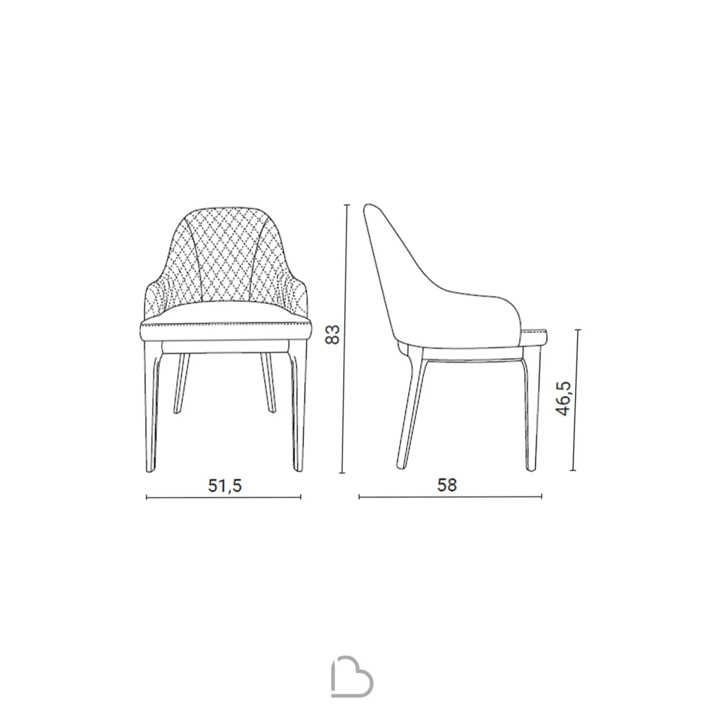 Fauteuil Ozzio Italia S456 Thelma