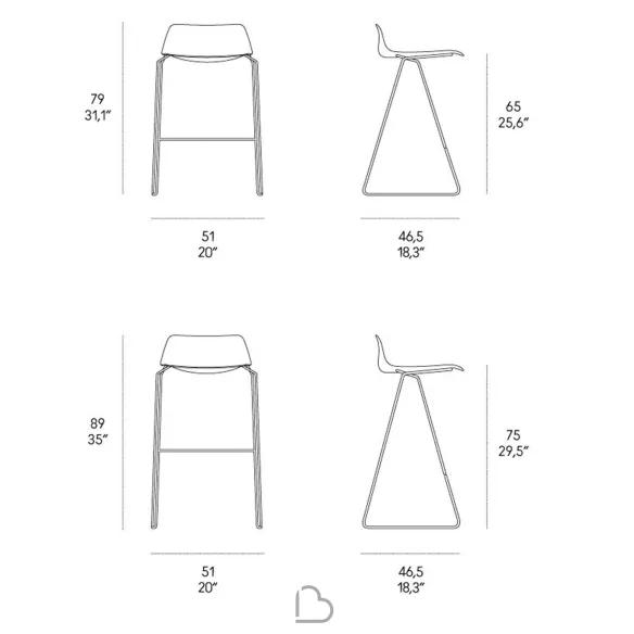 Stool Casamania Pressious