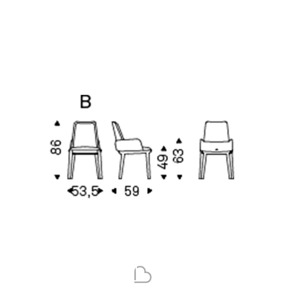 Silla con Reposabrazos Cattelan Belinda