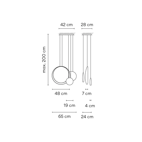Pendant lamp Vibia Cosmos 2511