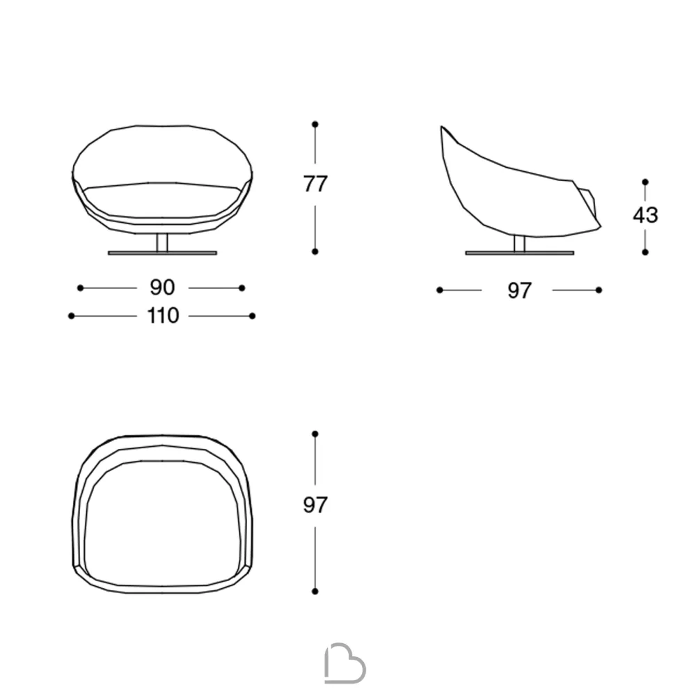 Fauteuil Désirée Avì
