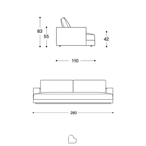 4 Seater Sofa Désirée Nathan