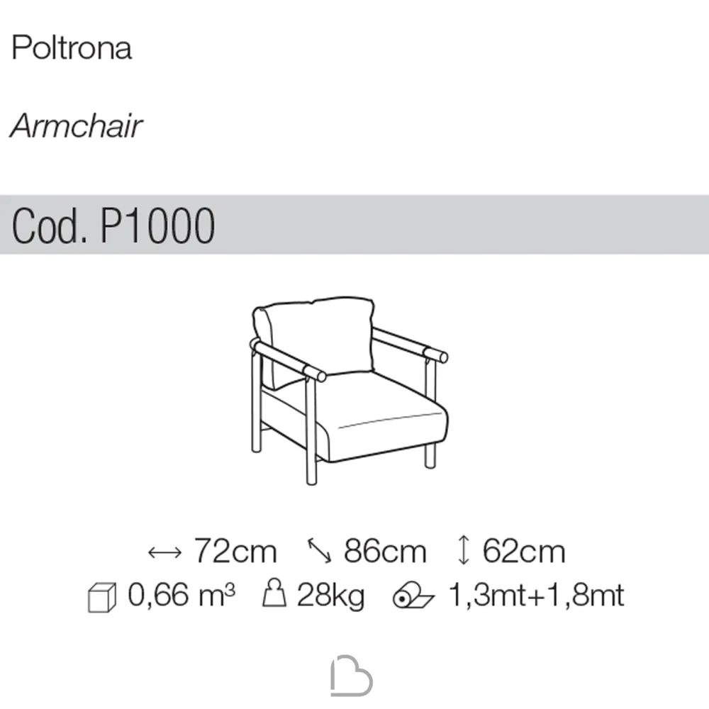 Fauteuil DiTre Italia Nathy