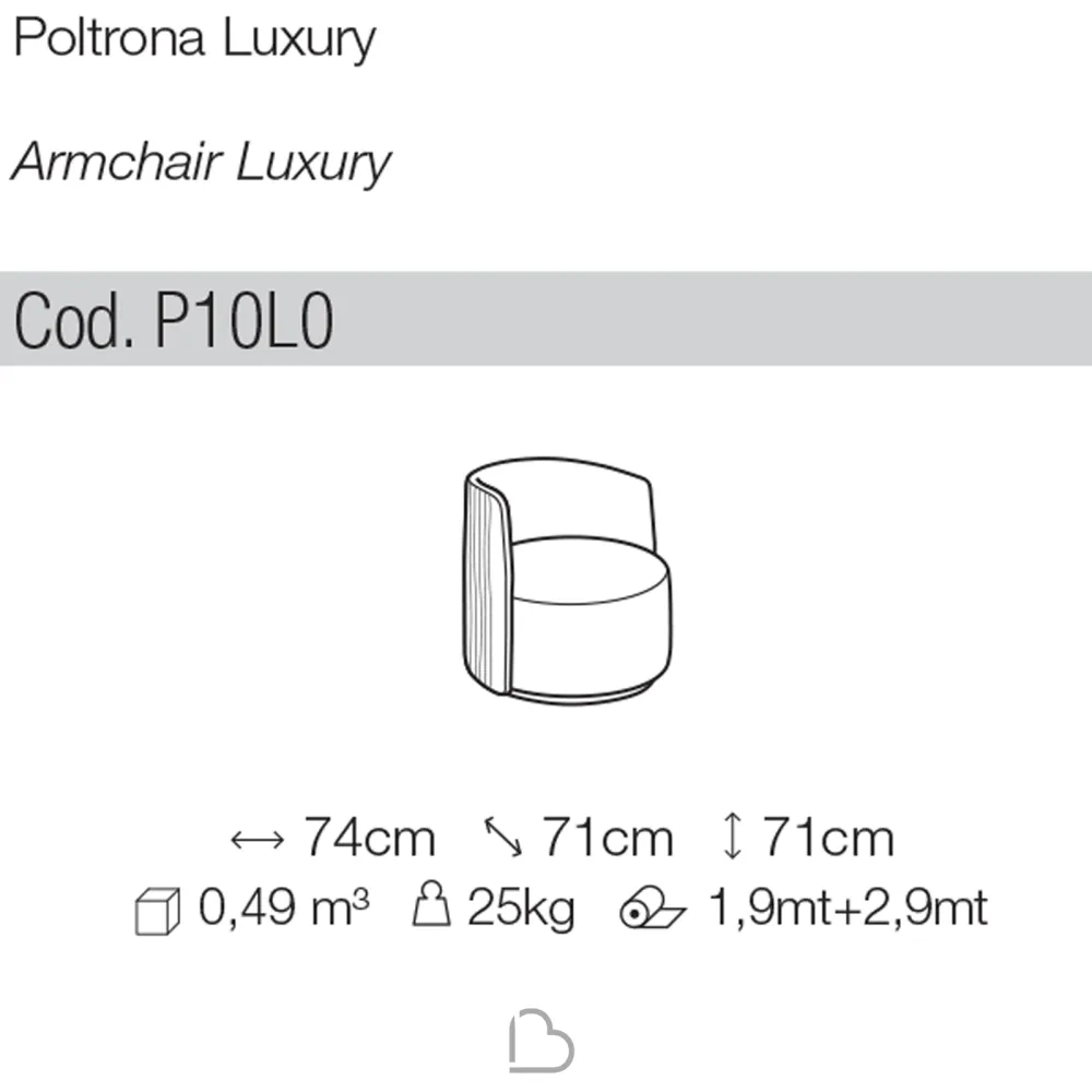 Poltrona DiTre Italia Chloè Luxury