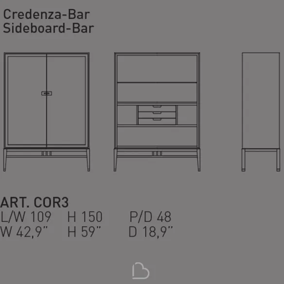 Credenza Bar Alivar Oriental Bar