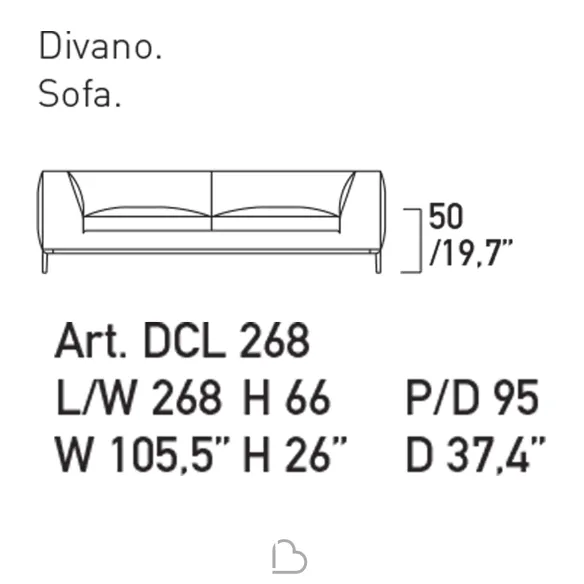 3 Sitzer Sofa Alivar Cloud