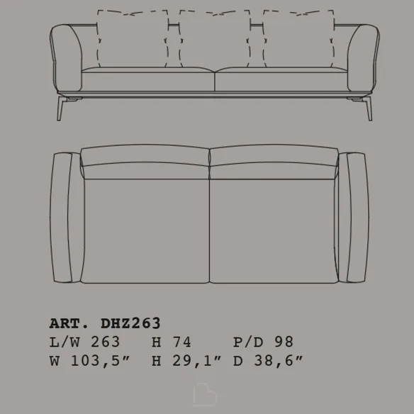 3 Sitzer Sofa Alivar Horizon