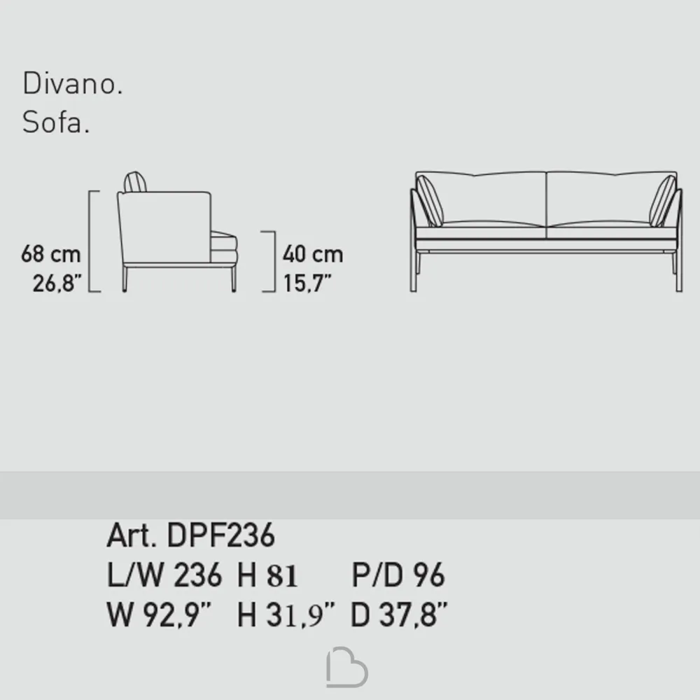 3 Sitzer Sofa Alivar Portofino