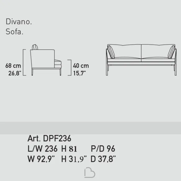 3 Sitzer Sofa Alivar Portofino