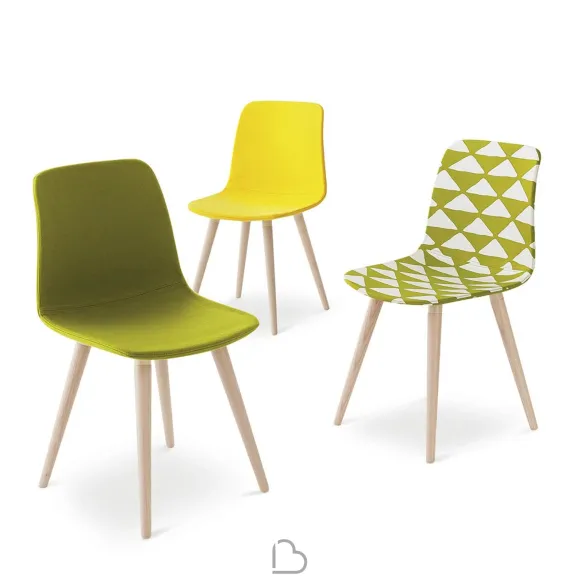 Sedia con Gambe in Legno Nidi POD