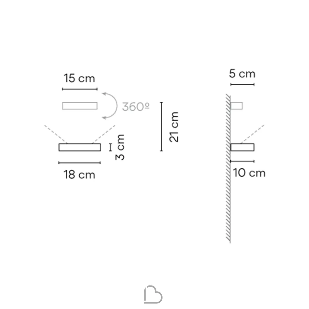 Lampada da Parete Vibia Set 7750