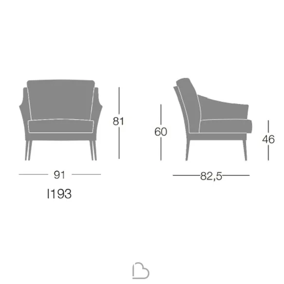 Fauteuil Lounge Segis Cross
