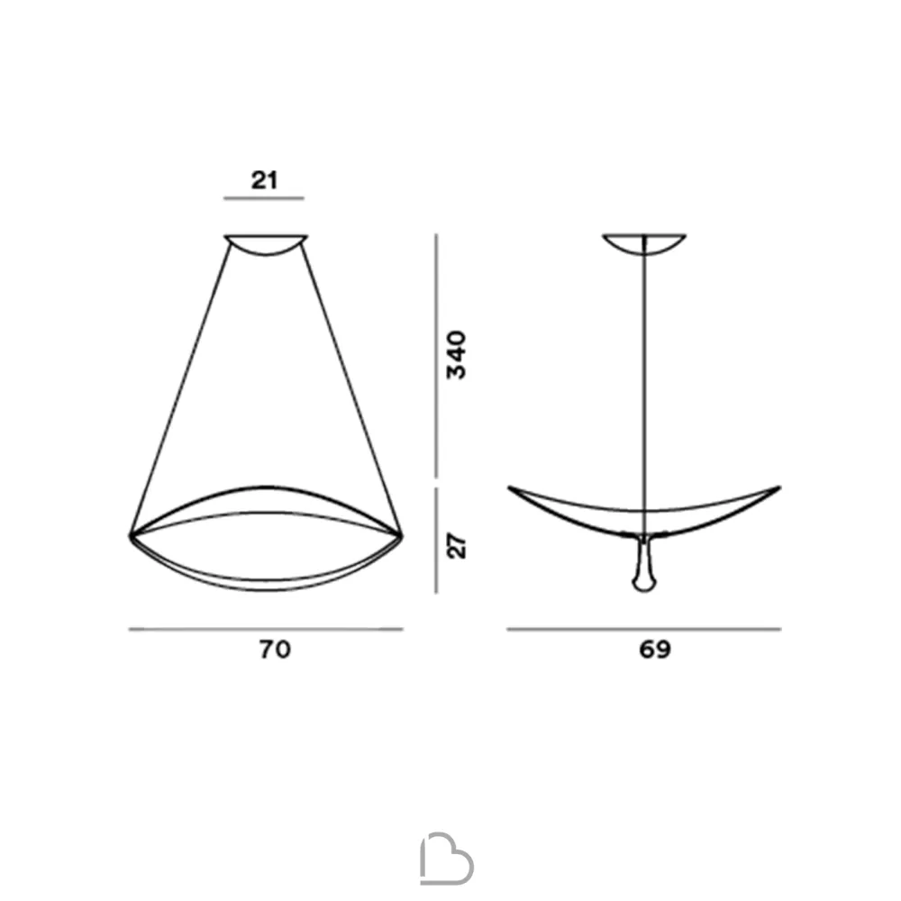 Lampada a sospensione Foscarini Plena