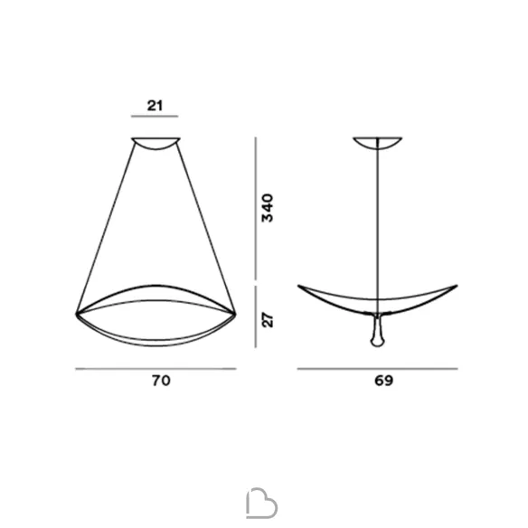 Lampada a sospensione Foscarini Plena