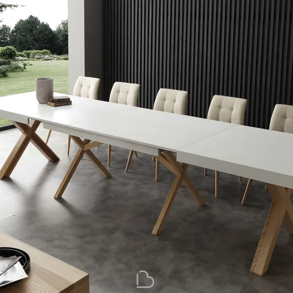 Table La Seggiola Leonardo bicolor