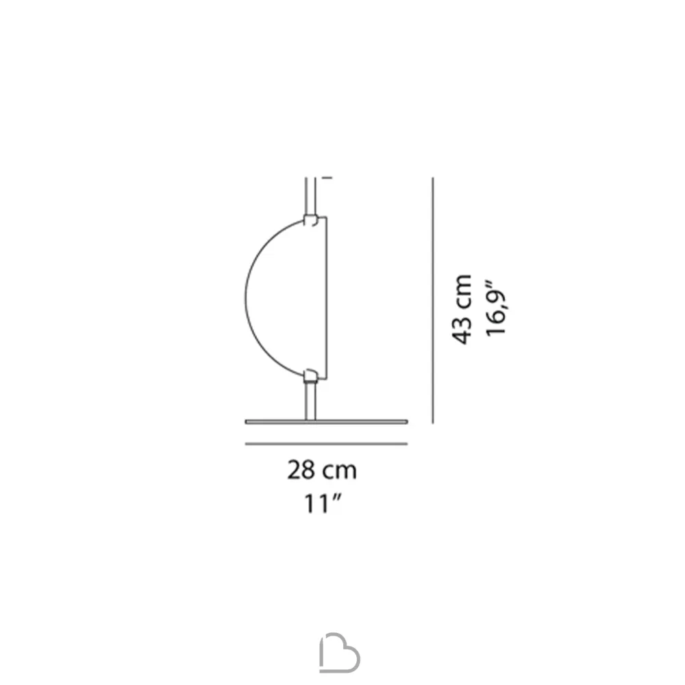 Oluce Superluna lampe de table