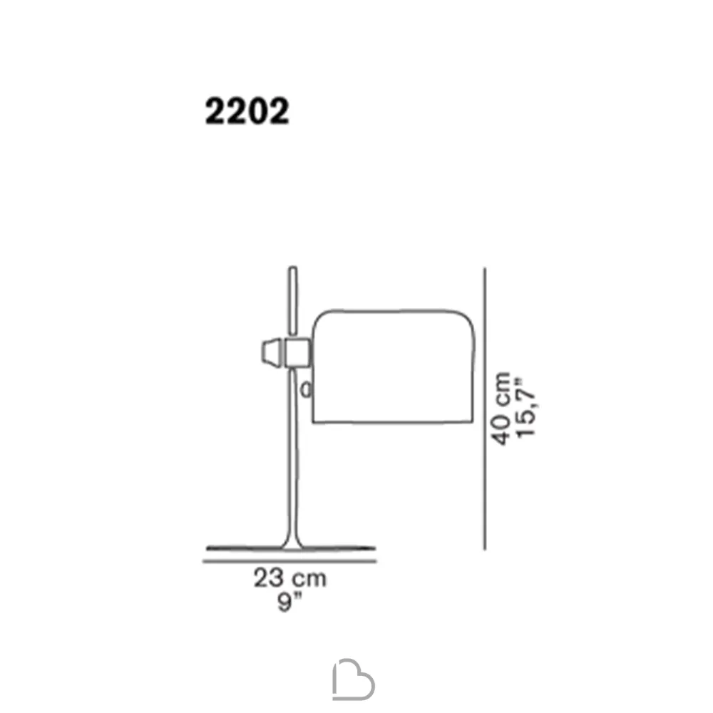 Lampada da tavolo Oluce Coupé
