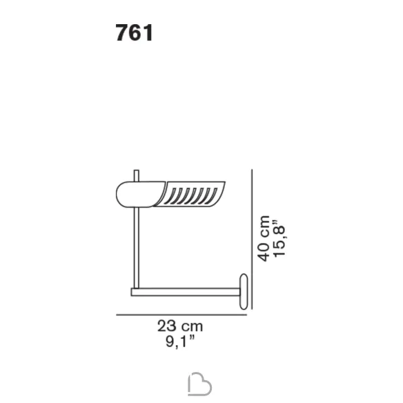 Oluce Colombo, lámpara de pared