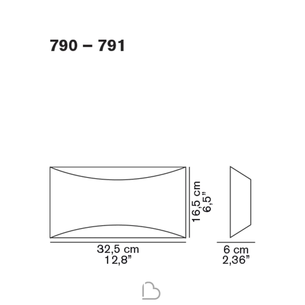 Oluce Kelly, lámpara de pared