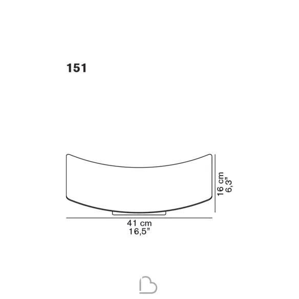 Oluce Lens wall lamp