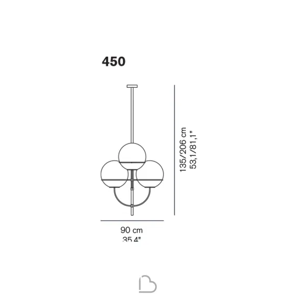 Oluce Lyndon lámpara de suspensión