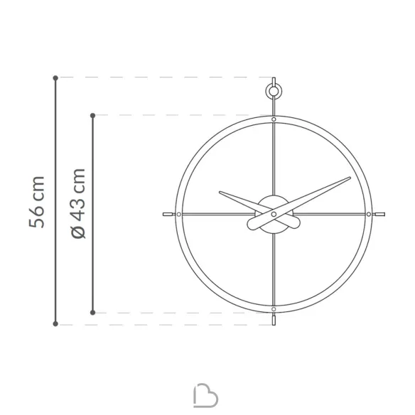 Reloj de pared Nomon 2 Puntos