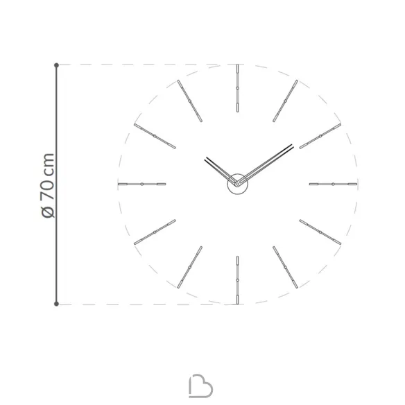 Nomon Mini Merlin wall clock