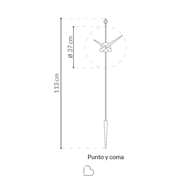 Orologio da parete Nomon Punto y Coma