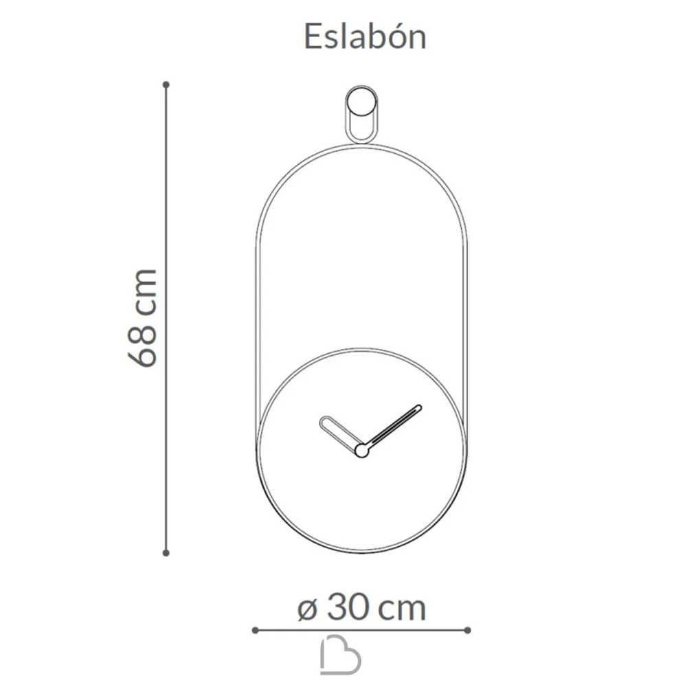 Nomon Eslabon wall clock