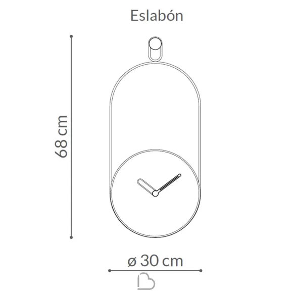 Horloge murale Nomon Eslabon