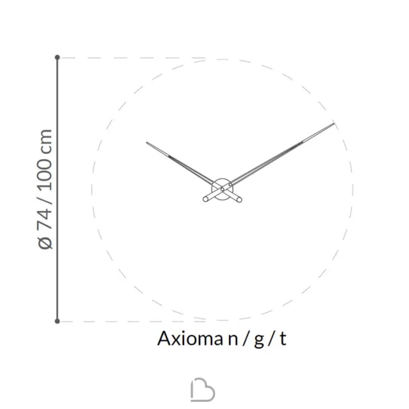 Nomon Axioma L wall clock