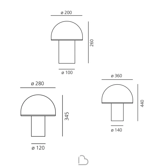 Lampe de table Artemide Onfale