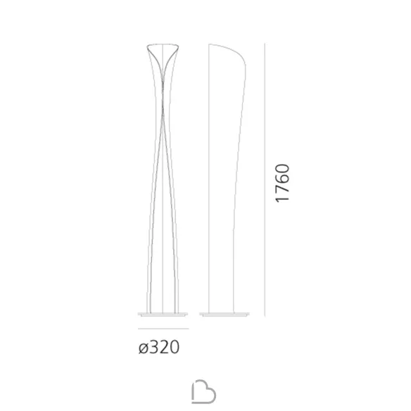 Lampada da terra Artemide Cadmo Led