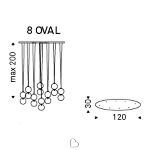 Lampe suspensione Cattelan Apollo 2