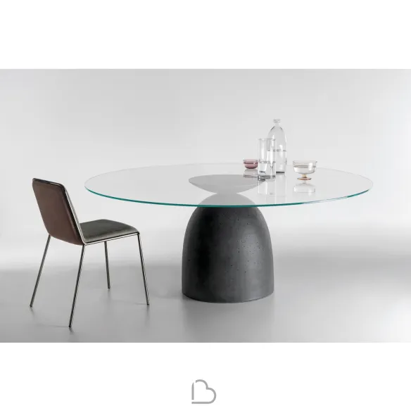 Lago Runder Tisch Janeiro Transparentes Glas
