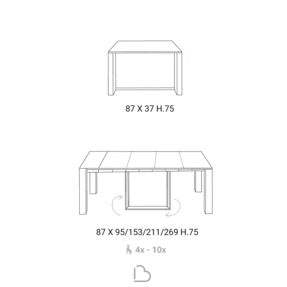 Extendable console Easy Line Micro EC11