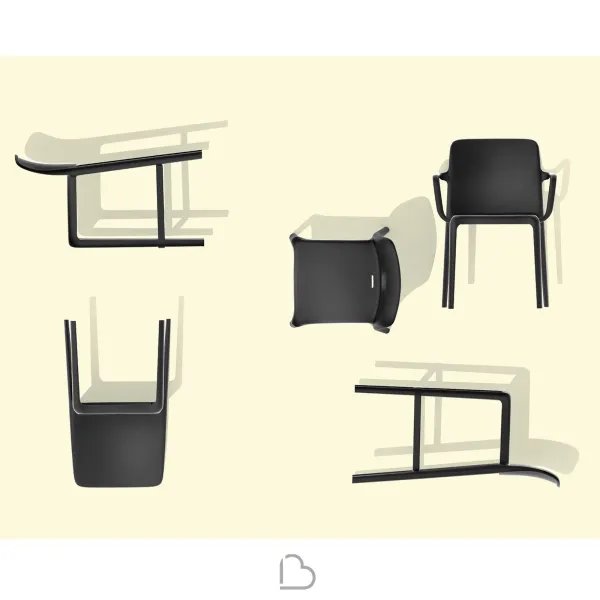 Sgabello Connubia Calligaris Bayo CB1984 2