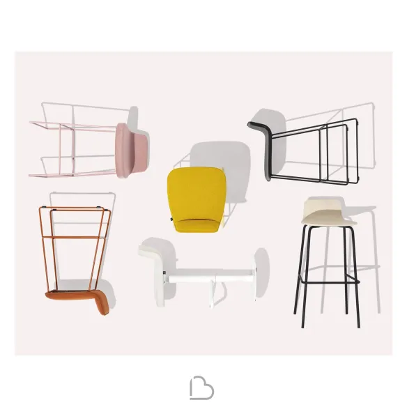 Stool Connubia Calligaris Riley CB2108