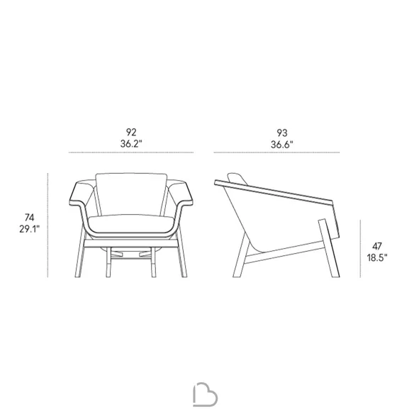Fauteuil Horm Sienna