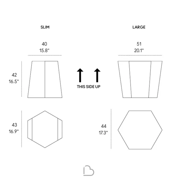 Sgabello Horm Hexagon Sgabello