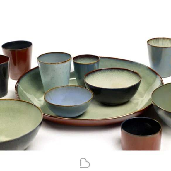 Serax Bowl XL Grau / Dunkelblau