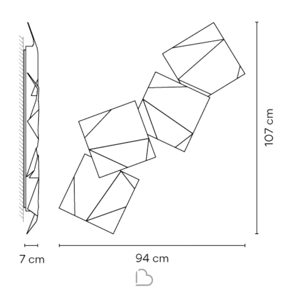 Lampada da Parete Vibia Origami