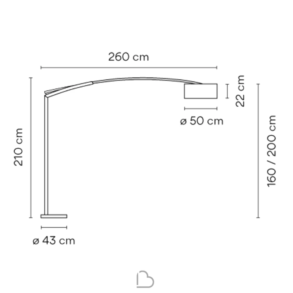 Lampe au sol Vibia Balance