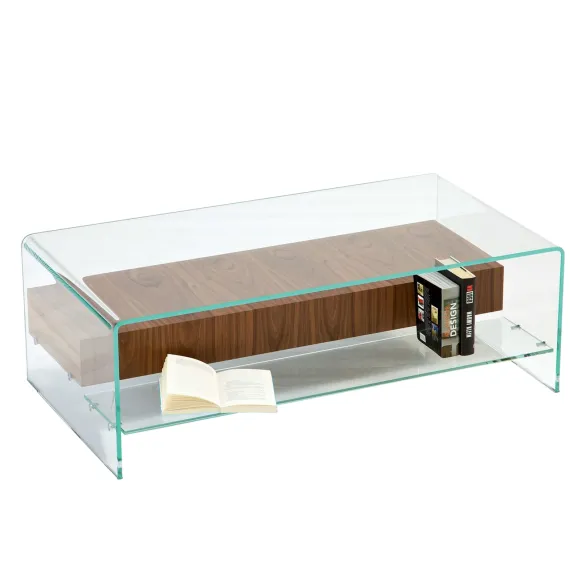 Coffe Table Sovet Italia Bridge with drawer and shelf